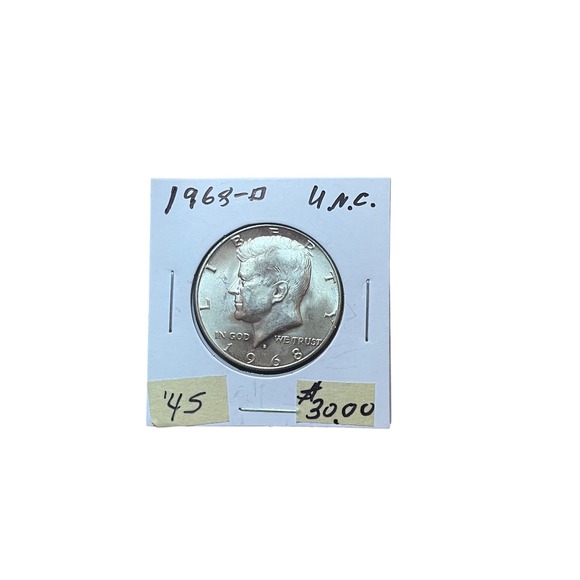 Other - 1968 D Kennedy Half Dollar Coin UNC Uncirculated Mint Condition